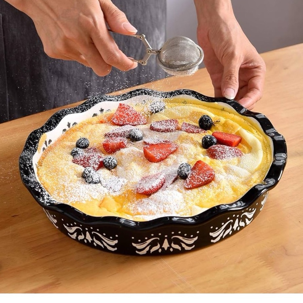 Amazon/ Sagoskat brand new never used 9inch Deep Dish Pie Pans Nonstick Pie Dish